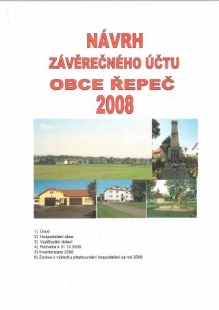 Závěrečný účet obce za rok 2008