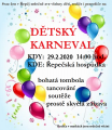 Dětský karneval 29.2.2020 od 14 hodin v Řepečské hospůdce, bohatá tombola,soutěže ...